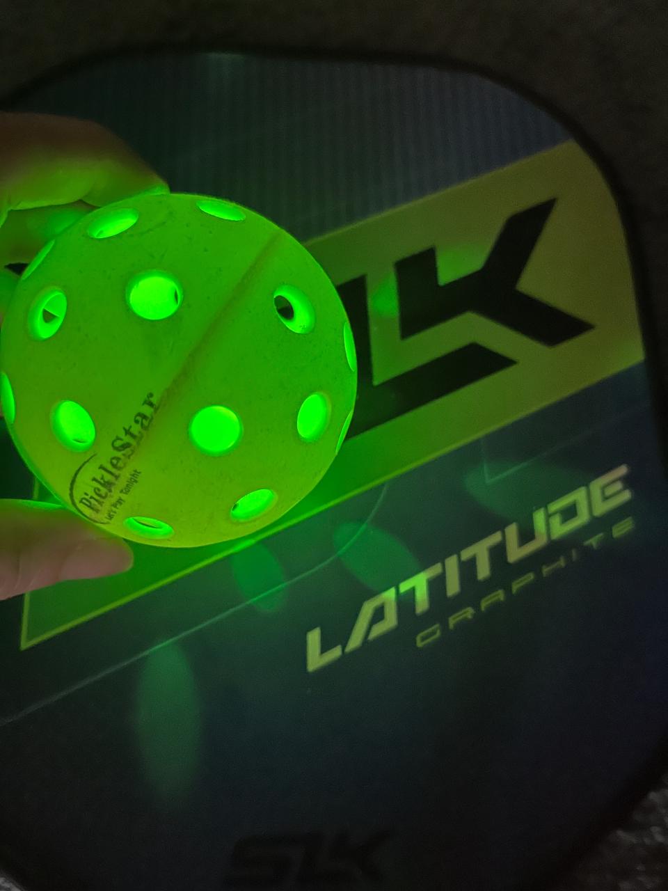 Lite4Nite's LED-powered light-up pickleball.