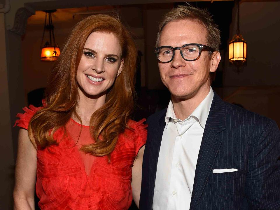 <p>Frazer Harrison/Getty</p> Sarah Rafferty and Santtu Seppala attend Entertainment Weekly Celebration Honoring The Screen Actors Guild Awards Nominees on January 29, 2016 in Los Angeles, California.