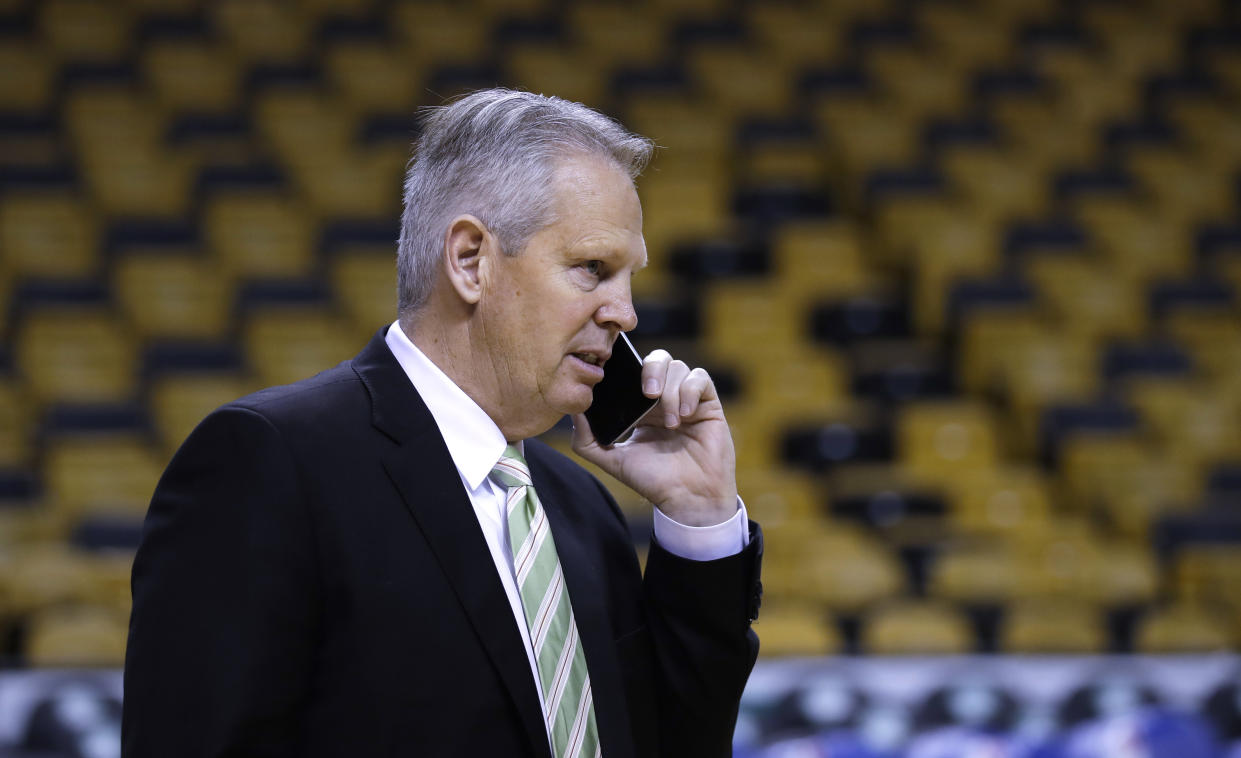 Celtics president of basketball operations Danny Ainge is always there to pick up Terry Rozier’s phone call. (AP)