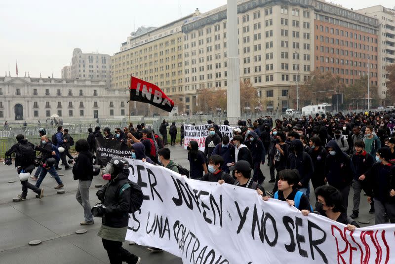 FILE PHOTO: Protest demanding improvements in the education system, in Santiago