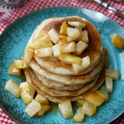 Caramel & Sea Salt Pear Pancakes