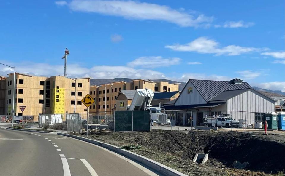 A massive hotel building has slowly been taking shape off Highway 101 in San Luis Obispo in recent months — and it’s just one of a number of ongoing developments at the prominent San Luis Ranch property.