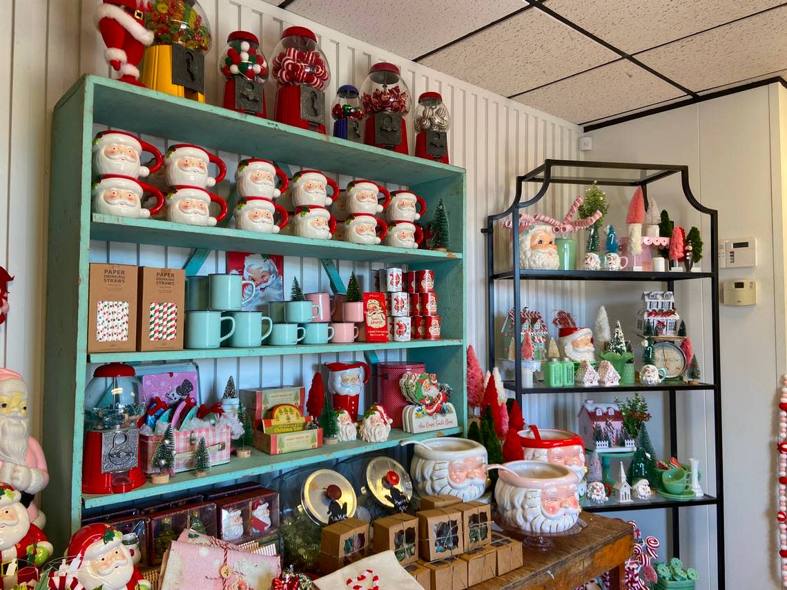 R+R Vintage carries Christmas decor and other items in its warehouse shop in Clovis.