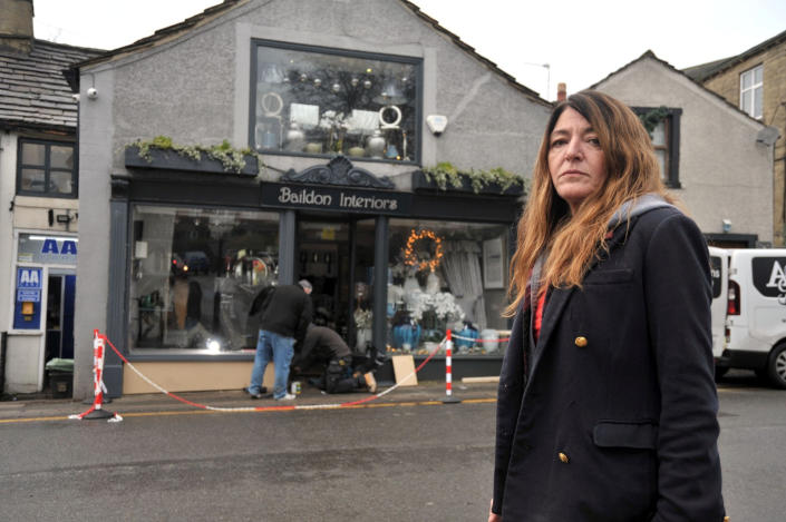 Anita De-Vine, owner of Baildon Interiors, is out of business.  (SWNS)