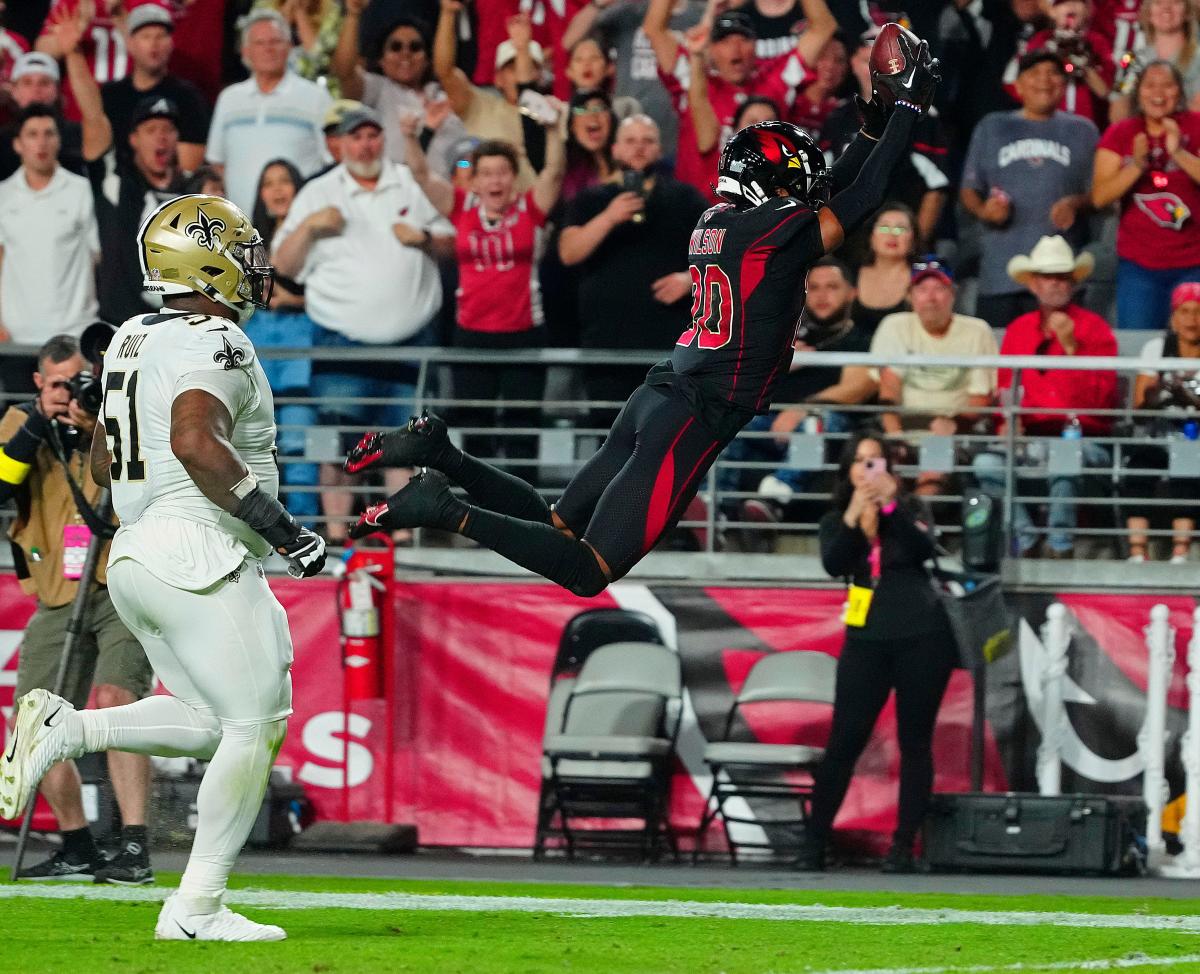 Cardinals overcome scoring woes, take down Saints 42-34