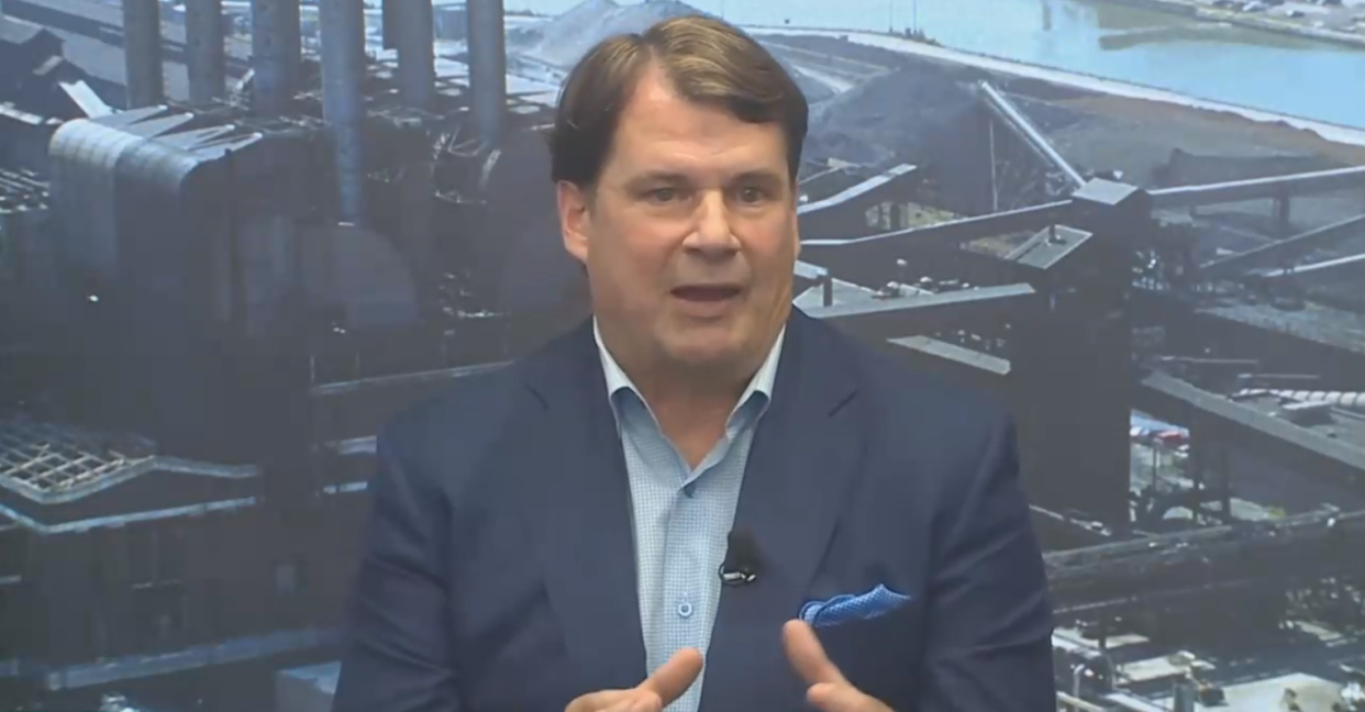 Ford CEO Jim Farley hosts a news briefing about the UAW talks on Friday, Sept. 29, 2023, shortly after learning that Ford was the focus of an additional strike target, this time at the Chicago Assembly Plant.