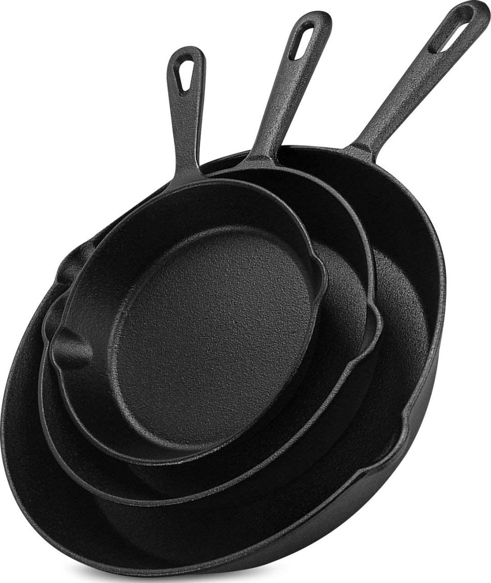 Utopia Kitchen Pre-Seasoned Cast Iron Skillet Set