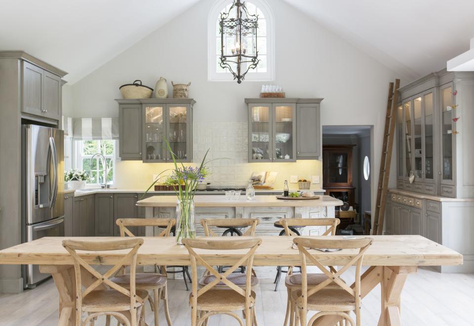 <p>You spend enough time in the kitchen as it is, so why not make it <a rel="nofollow noopener" href="https://www.countryliving.com/home-design/decorating-ideas/g3988/kitchen-trends/" target="_blank" data-ylk="slk:as stylish as possible;elm:context_link;itc:0;sec:content-canvas" class="link ">as stylish as possible</a>? Decorating above your cabinets is a great way to showcase <a rel="nofollow noopener" href="https://www.countryliving.com/shopping/gifts/g24700158/best-kitchen-gifts/" target="_blank" data-ylk="slk:favorite items;elm:context_link;itc:0;sec:content-canvas" class="link ">favorite items</a> <em>and</em> keep the supplies you need within reach. Whether you've got loads of extra room or are cooking in a <a rel="nofollow noopener" href="https://www.countryliving.com/remodeling-renovation/expert-advice/advice/g98/small-kitchen-ideas/" target="_blank" data-ylk="slk:small space;elm:context_link;itc:0;sec:content-canvas" class="link ">small space</a>, you'll be inspired by these clever solutions. </p>