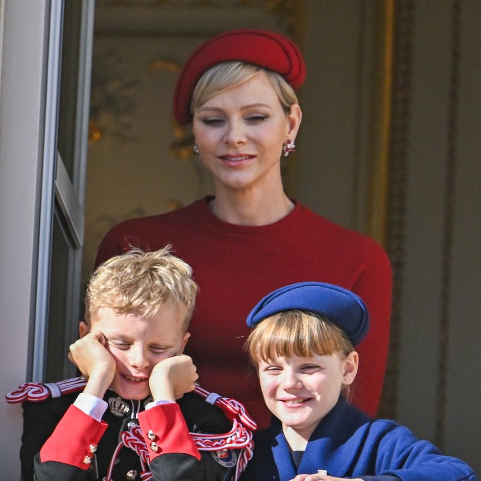 Princess Charlene's daughter Gabriella is her mini me with matching hair in sweet birthday portrait