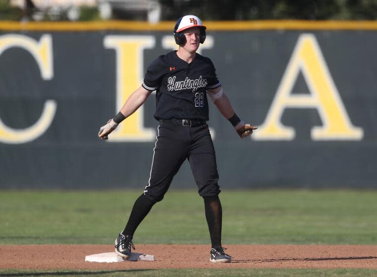 Trent Grindlinger during Surf League match-up with Edison on Tuesday.