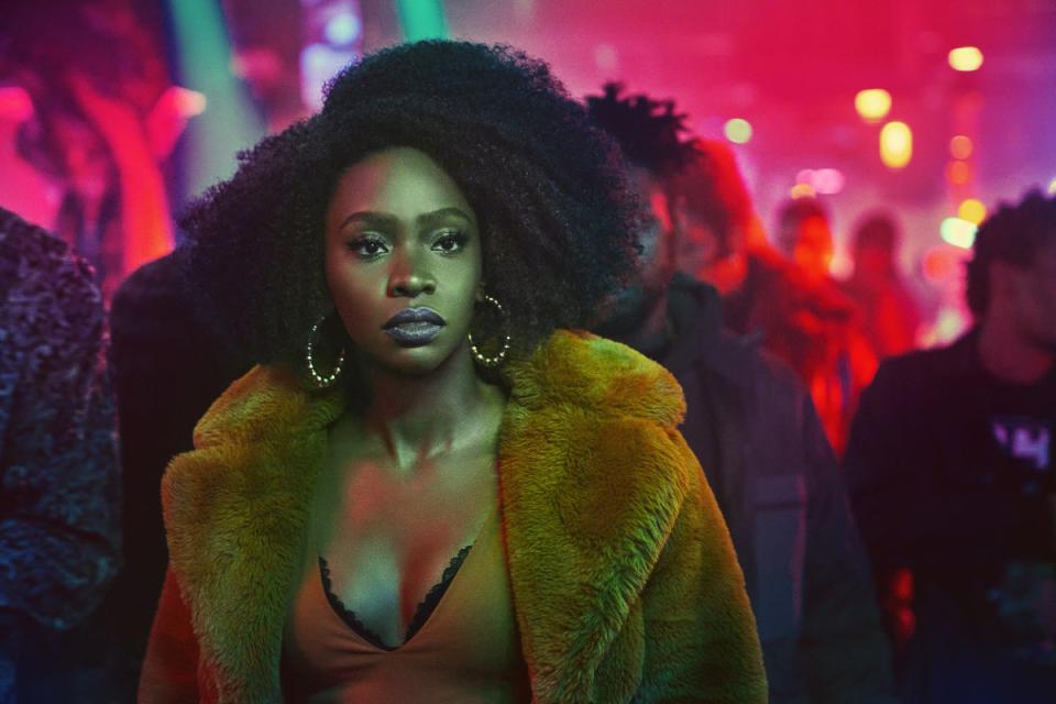 Teyonah Parris as YoYo in They Cloned Tyrone (Parrish Lewis/Netflix)