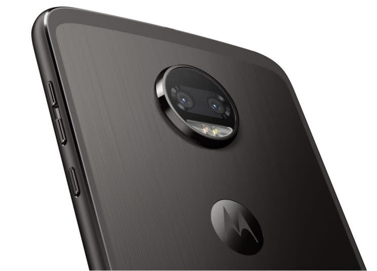 The Moto Z2 Force's dual-lens camera.