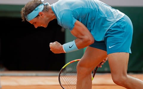 Nadal shows great determination to hold serve - Credit: AP