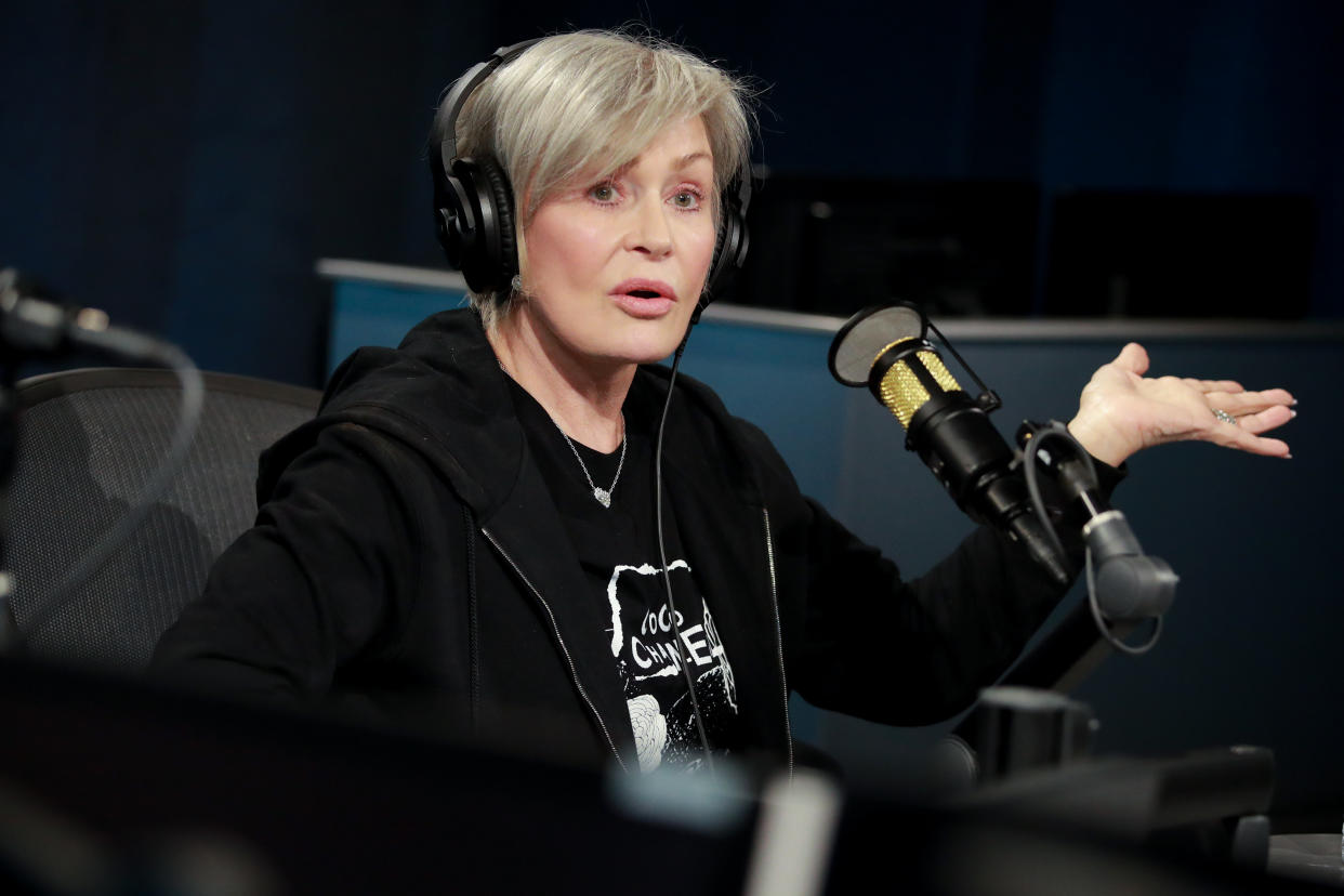 Sharon Osbourne visits the SiriusXM Hollywood Studio on February 27, 2020 in Los Angeles, California. (Photo by Rich Fury/Getty Images)