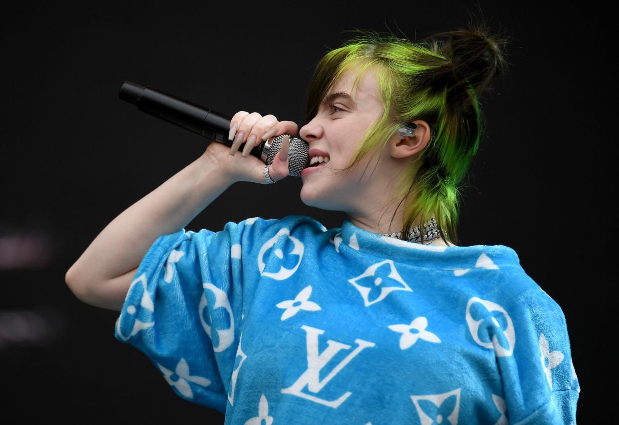 Billie Eilish performs at Lollapalooza Berlin on September 7, 2019.