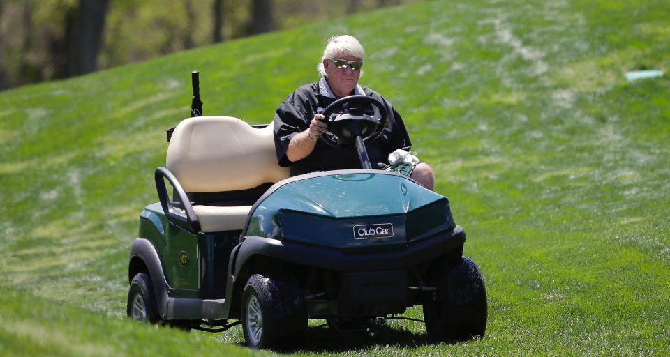 Even John Daly isn't a fan of John Daly using a cart at this week's PGA Championship. (AP)