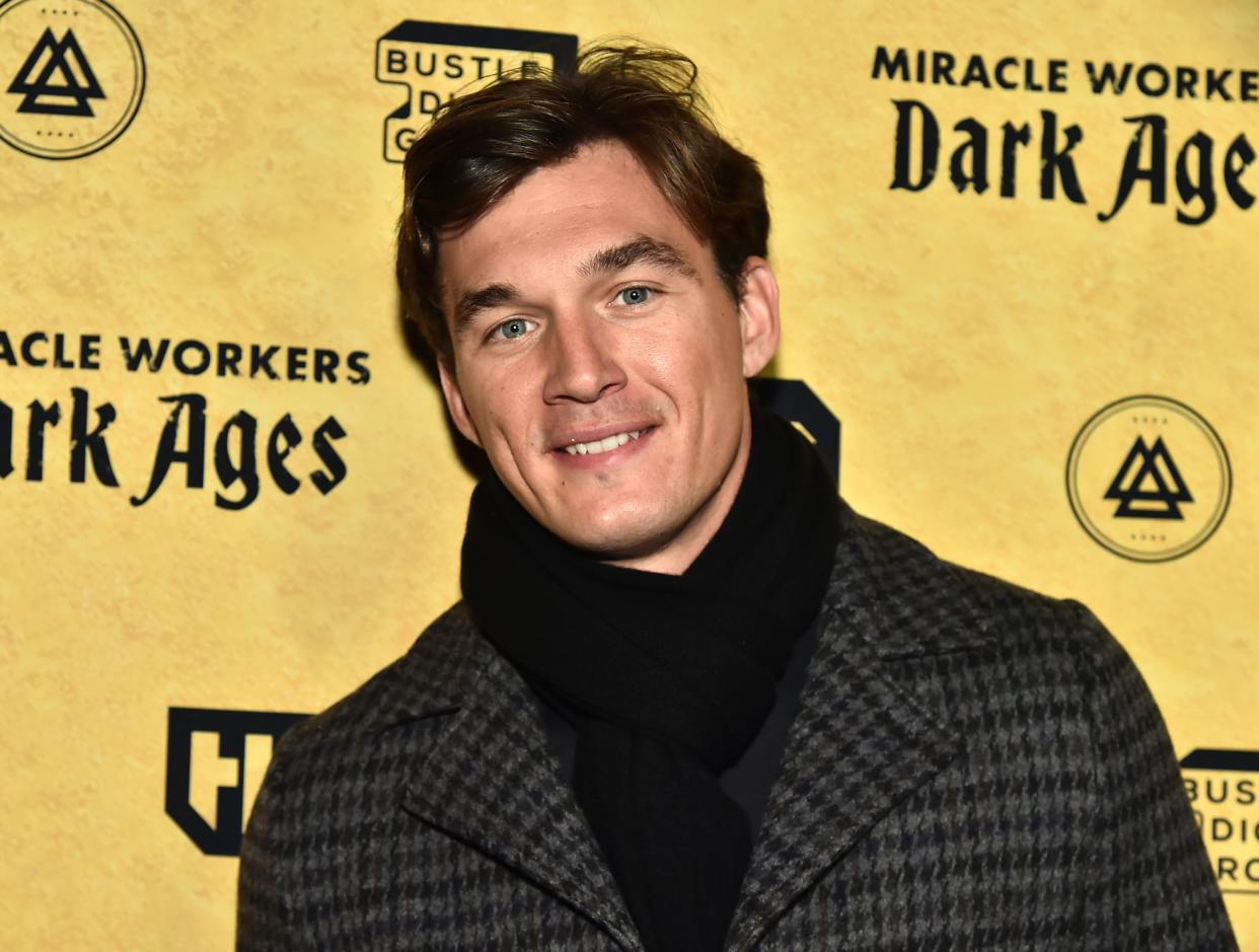 Tyler Cameron attends TBS's "Miracle Workers: Dark Ages" Premiere Celebration on January 22, 2020 in New York City.