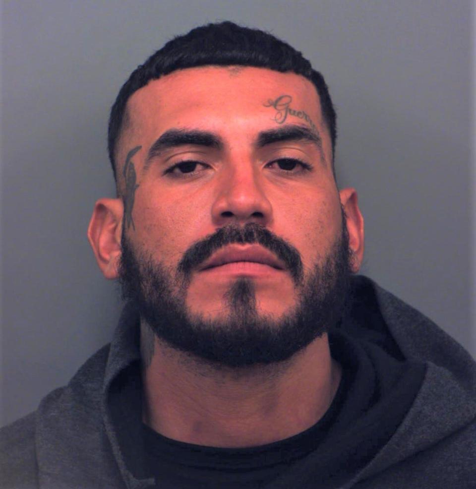 Jaime Ramon Guerrero is accused of robbing a group of migrants outside the Greyhound bus station in Downtown El Paso on Sunday.