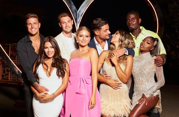 This year's Love Island finalists pictured together on Monday night (Photo: Matt Frost/ITV/Shutterstock)