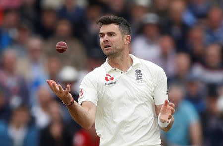 Cricket - England vs South Africa - Second Test - Nottingham, Britain - July 15, 2017 England's James Anderson celebrates catching out South Africa's Chris Morris Action Images via Reuters/Carl Recine