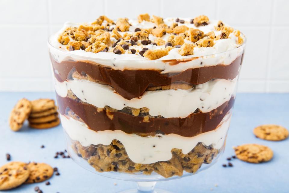 <p>Your holiday table needs something show-stopping this year. Trifles are easy to make, but look <em>so</em> beautiful — plus, with flavor combos like cookie dough, s'mores, and peanut butter banana pudding, the whole table will be going in for seconds. Want more <a href="https://www.delish.com/holiday-recipes/christmas/g47/best-christmas-desserts/" rel="nofollow noopener" target="_blank" data-ylk="slk:holiday dessert recipes;elm:context_link;itc:0;sec:content-canvas" class="link ">holiday dessert recipes</a> that'll impress? Try these <a href="http://www.delish.com/holiday-recipes/christmas/g2177/easy-christmas-cookies/" rel="nofollow noopener" target="_blank" data-ylk="slk:fancy-schmancy Christmas cookies;elm:context_link;itc:0;sec:content-canvas" class="link ">fancy-schmancy Christmas cookies</a>, <a href="https://www.delish.com/holiday-recipes/christmas/g1706/homemade-christmas-candy-recipes/" rel="nofollow noopener" target="_blank" data-ylk="slk:candies;elm:context_link;itc:0;sec:content-canvas" class="link ">candies</a> you can make at home, and our cutest <a href="https://www.delish.com/holiday-recipes/christmas/g1294/cute-christmas-treats/" rel="nofollow noopener" target="_blank" data-ylk="slk:Christmas treats.;elm:context_link;itc:0;sec:content-canvas" class="link ">Christmas treats.</a></p>