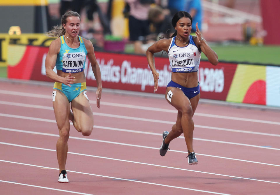 Lansiquot competed in the 100m at last year's World Athletics Championships © Reuters