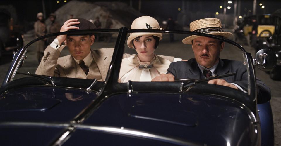 Tobey Maguire, Elizabeth Debicki and Joel Edgerton in The Great Gatsby