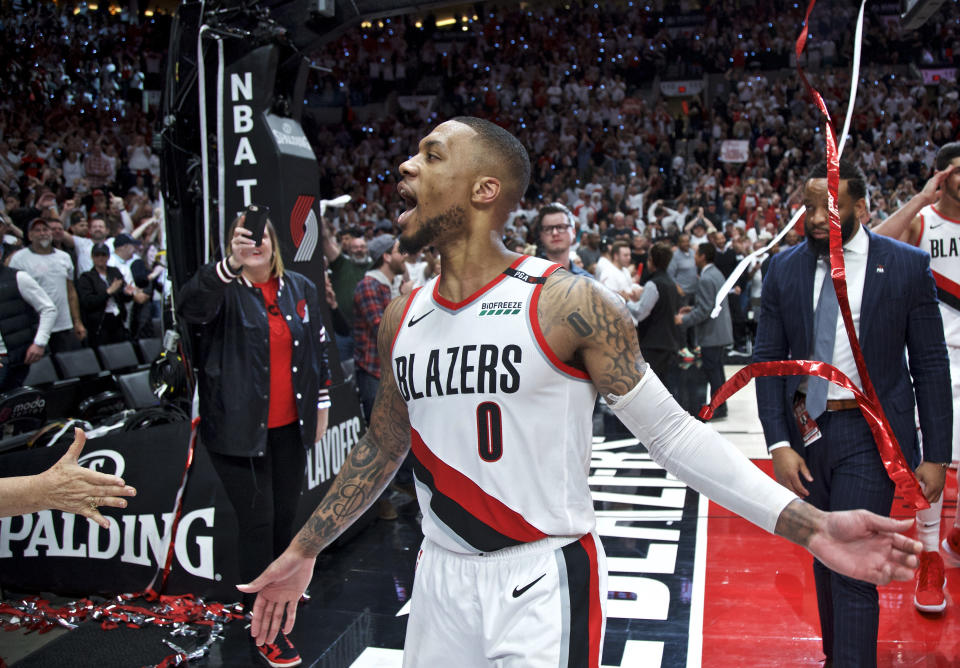 Damian Lillard. (AP Photo/Craig Mitchelldyer)