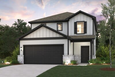 Avery Floor Plan Exterior Render | New Build Homes in San Antonio, TX | Spring Creek by Century Communities