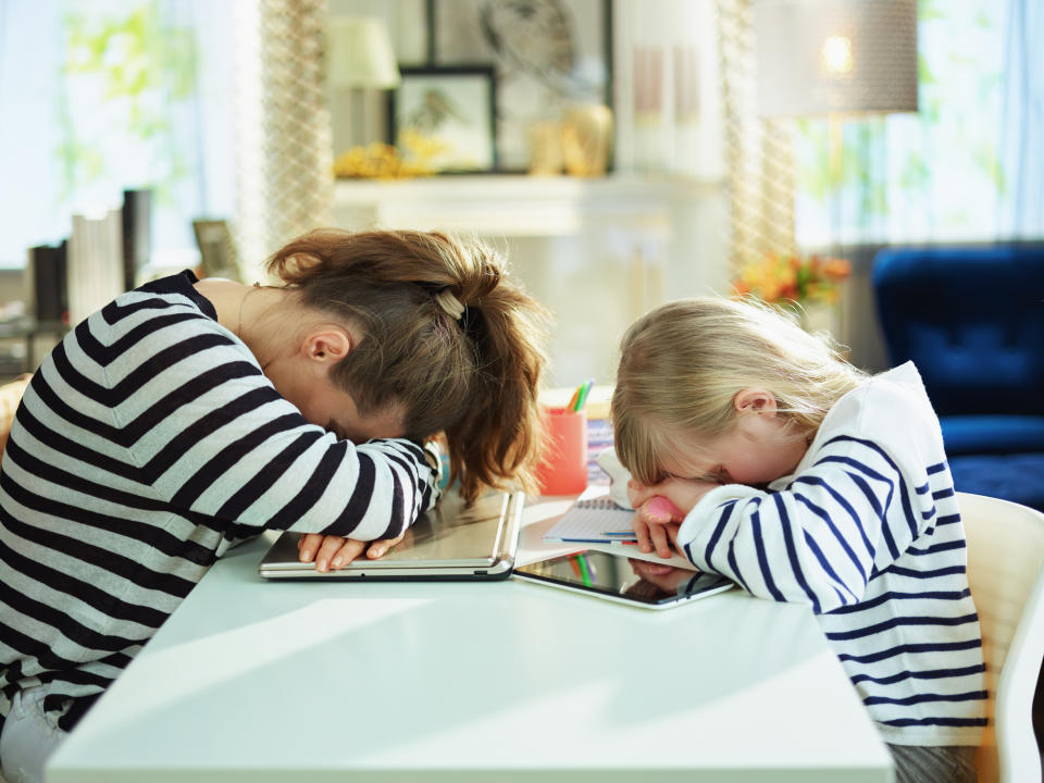 Many parents have been struggling to home school their children. (Getty Images)