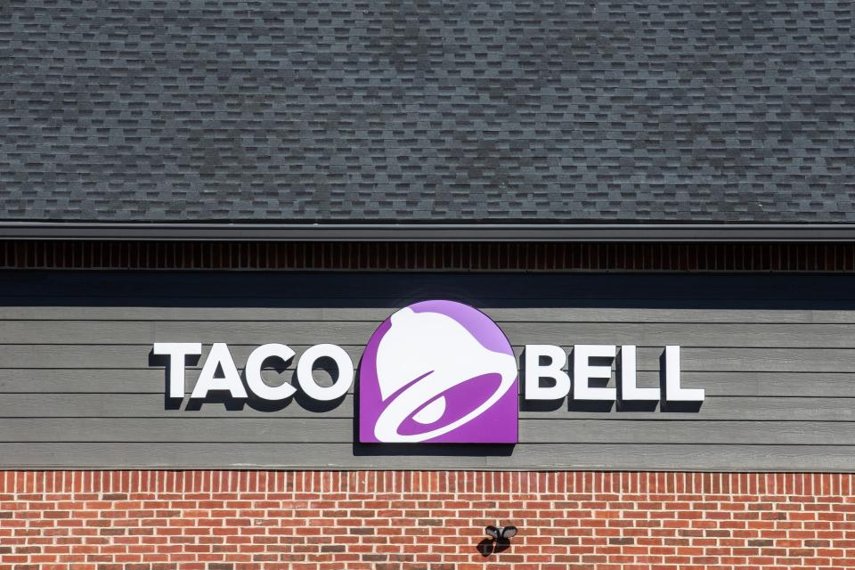 A Taco Bell, part of the new La Grange shopping center, is featured in Newark, Del., Thursday, March 30, 2023.