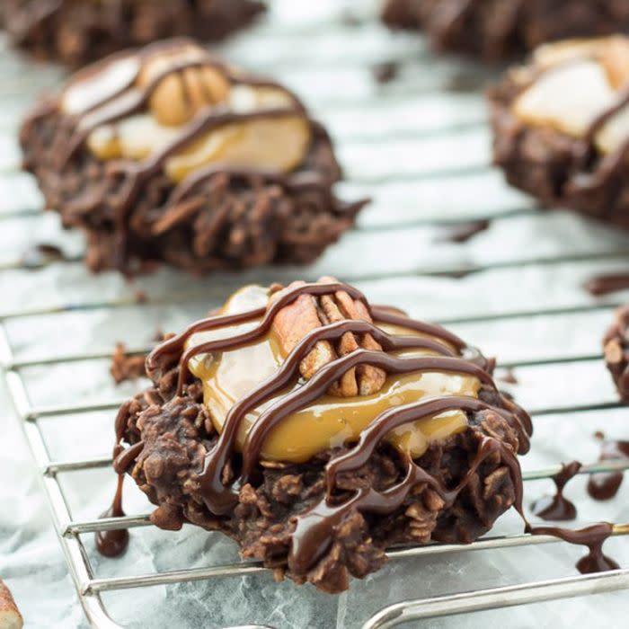 No-Bake Turtle Cookies