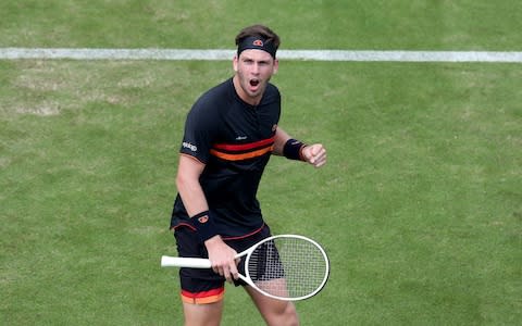 Cameron Norrie celebrates winning a point  - Credit: PA
