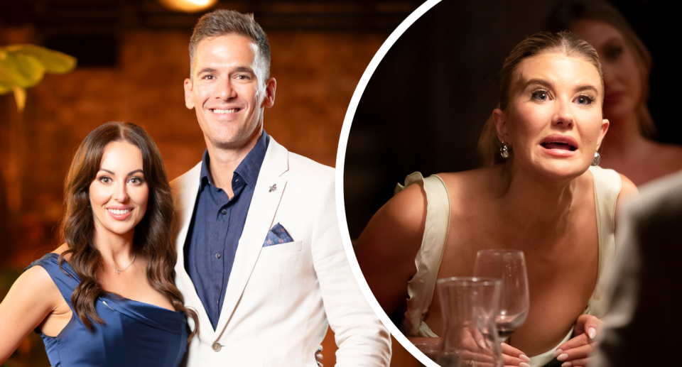 MAFS fans have had strong reactions to Ellie and Jono's actions at the reunion dinner party. Credit: Channel Nine 