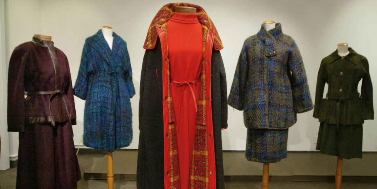 st paul, mn 5232003 goldstein gallery, designer bonnie cashin's clothing designs exceeded high fashion a mixture of wools, tweeds and leathers are part of the collection