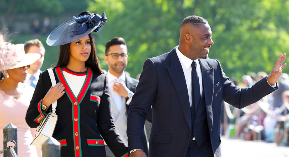 The pair exchanged vows at the Ksar Char Bagh hotel in Marrakesh on Friday. [Photo: Getty]