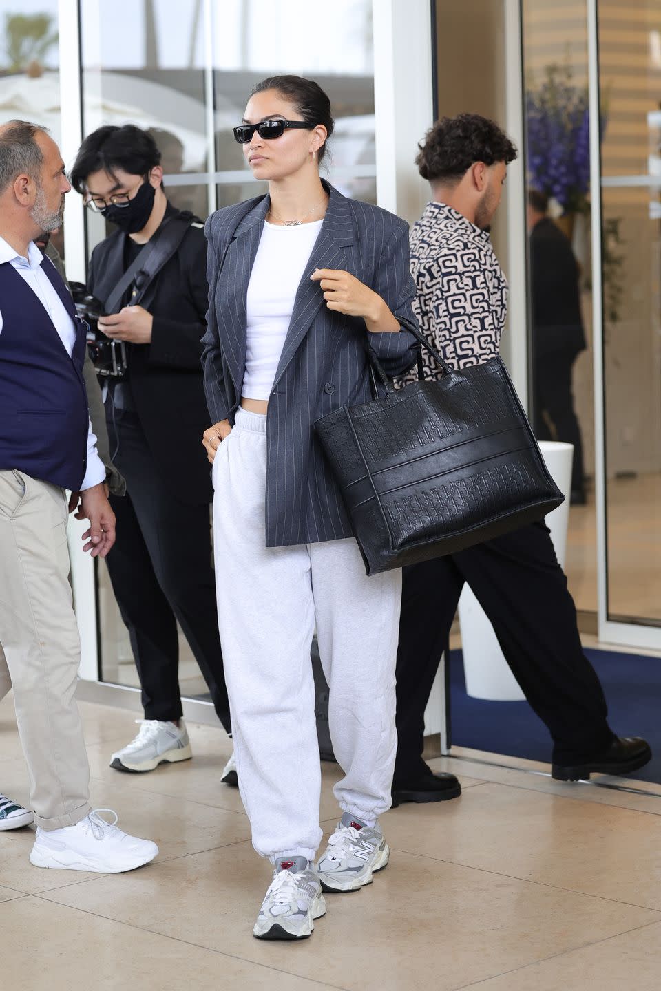 cannes, france may 14 shanina shaik is seen at hotel martinez during the 77th cannes film festival on may 14, 2024 in cannes, france photo by jacopo raulegc images
