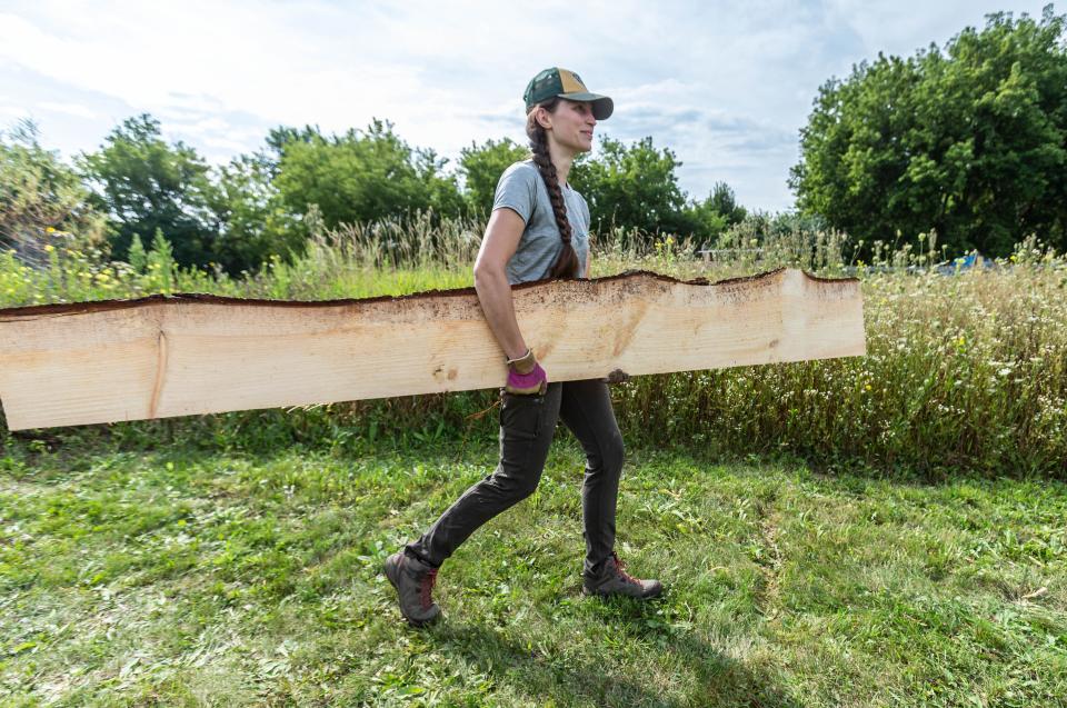 While COVID-19 concerns pushed some teachers to consider retirement, fourth grade teacher Lindsey Earle came up with a novel approach: building an outdoor classroom at Prairie Hill Waldorf School in Pewaukee, Wis.