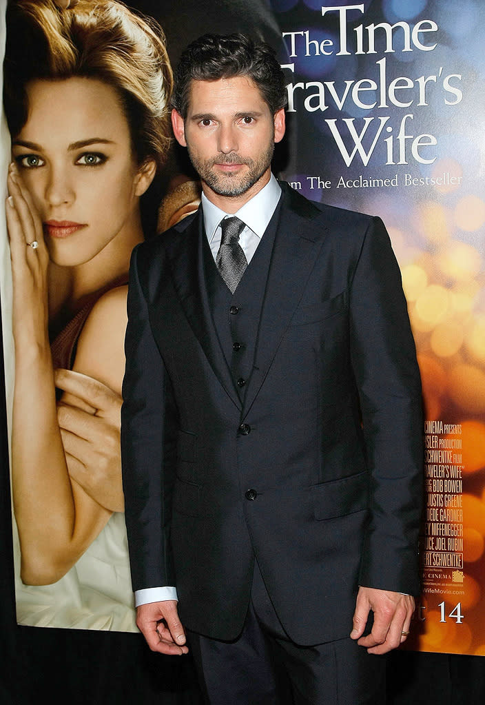 <a href="http://movies.yahoo.com/movie/contributor/1800380395" data-ylk="slk:Eric Bana;elm:context_link;itc:0;sec:content-canvas" class="link ">Eric Bana</a> at the New York premiere of <a href="http://movies.yahoo.com/movie/1809937231/info" data-ylk="slk:The Time Traveler's Wife;elm:context_link;itc:0;sec:content-canvas" class="link ">The Time Traveler's Wife</a> - 08/12/2009