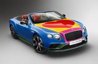 <p>Created by British Pop Art legend Sir Peter Blake (who designed the cover for the Beatles' legendary album Sergeant Pepper), each of this Continental GTC's four seats was a different colour while the bonnet featured lurid colours - although the lower portion of the car was British Racing Green as "a nod to Bentley’s motorsport heritage".</p><p>The car was built to raise funds for the charity Care2Save and when the Bentley was auctioned in summer 2016 someone paid £250,000 to secure it. <strong>VERDICT: Good</strong></p>