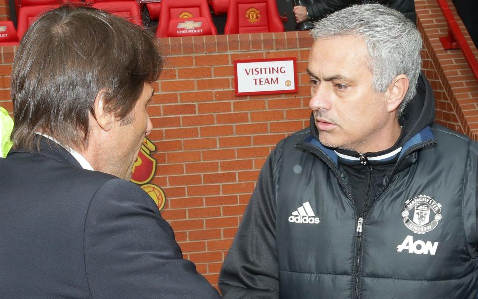 Antonio Conte and Jose Mourinho's sides will go head-to-head on Sunday - Manchester United