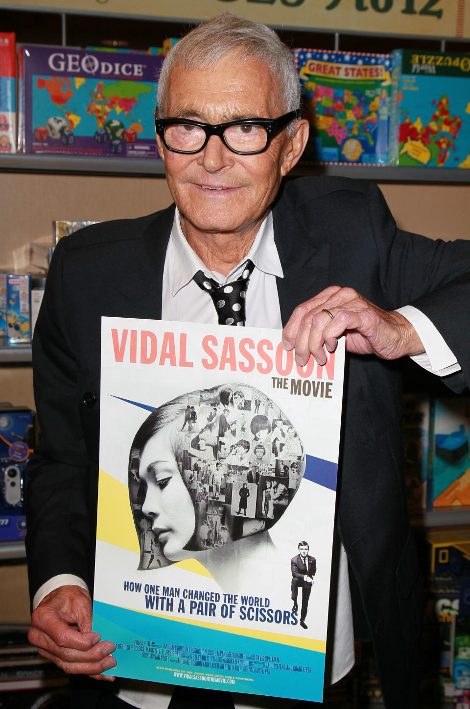 Hairstylist Vidal Sassoon attends the "Vidal Sassoon: The Movie" event at Barnes & Noble on September 6, 2011 in Santa Monica, California. (Photo by David Livingston/Getty Images)