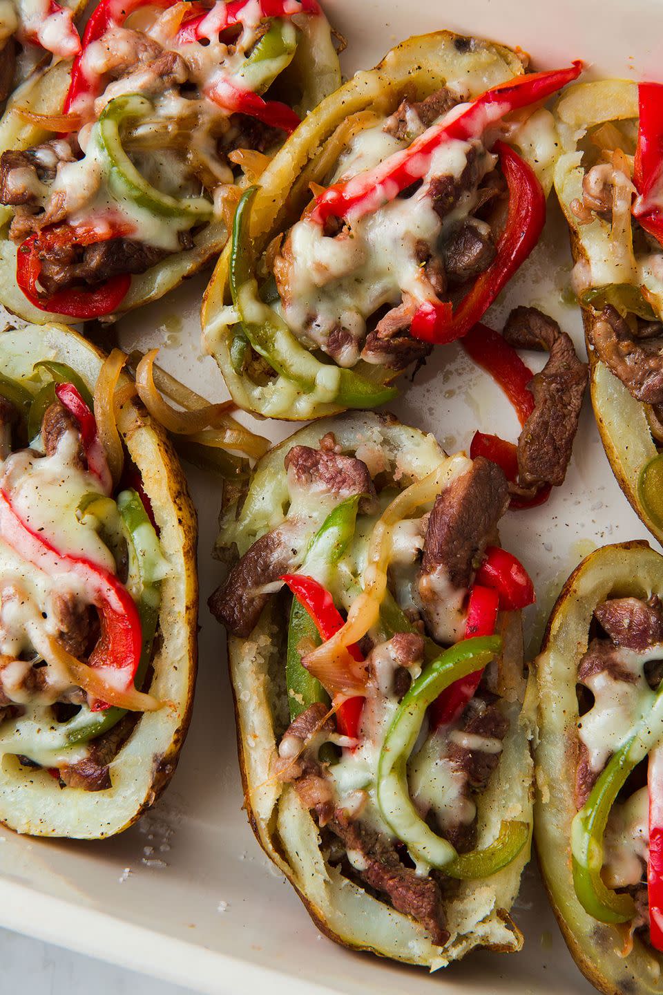 Cheesesteak Potato Skins