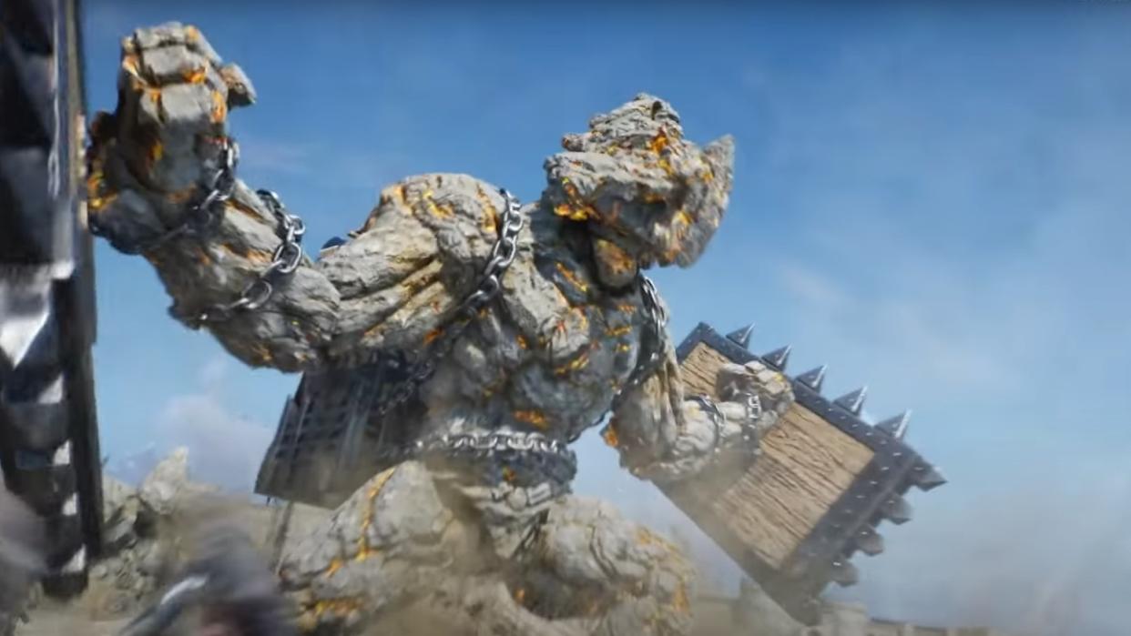  Throne-and-Liberty-Giant-Rock-Monster-on-battlefield 