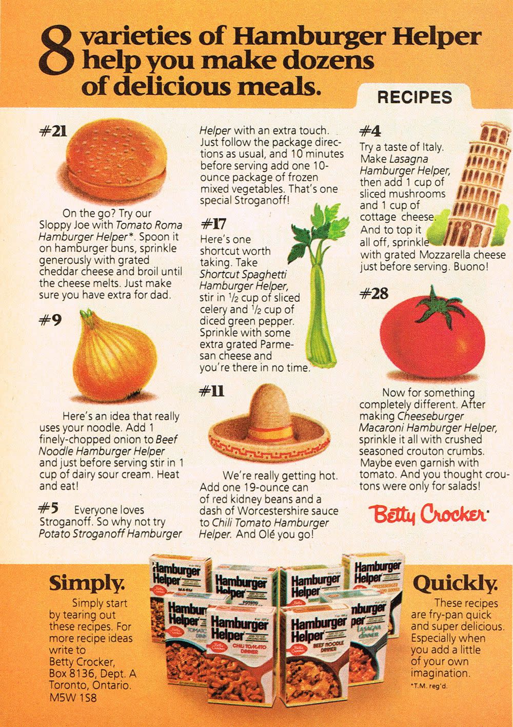 Vintage Ad #1,790: Dozens of Meals via Hamburger Helper