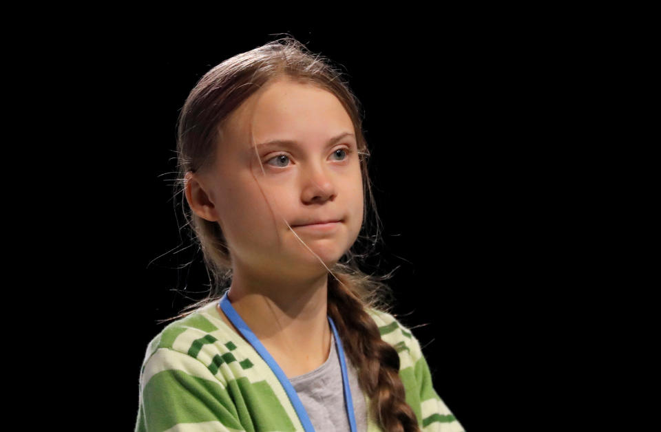 Climate change activist Greta Thunberg attends the High-Level event on Climate Emergency during the U.N. Climate Change Conference (COP25) in Madrid, Spain December 11, 2019. REUTERS/Susana Vera