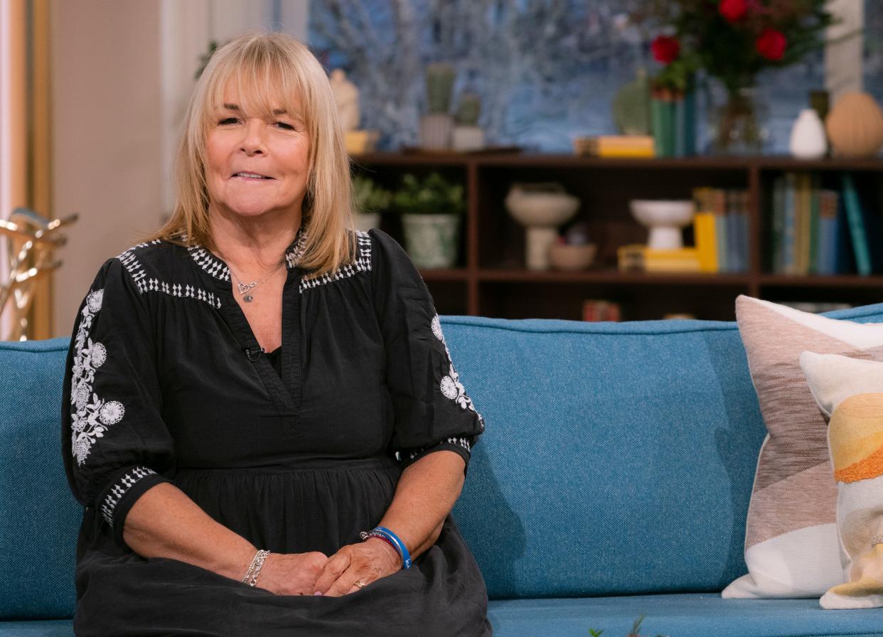 Editorial use only
Mandatory Credit: Photo by Ken McKay/ITV/Shutterstock (14345716ba)
Linda Robson
'This Morning' TV show, London, UK - 13 Feb 2024