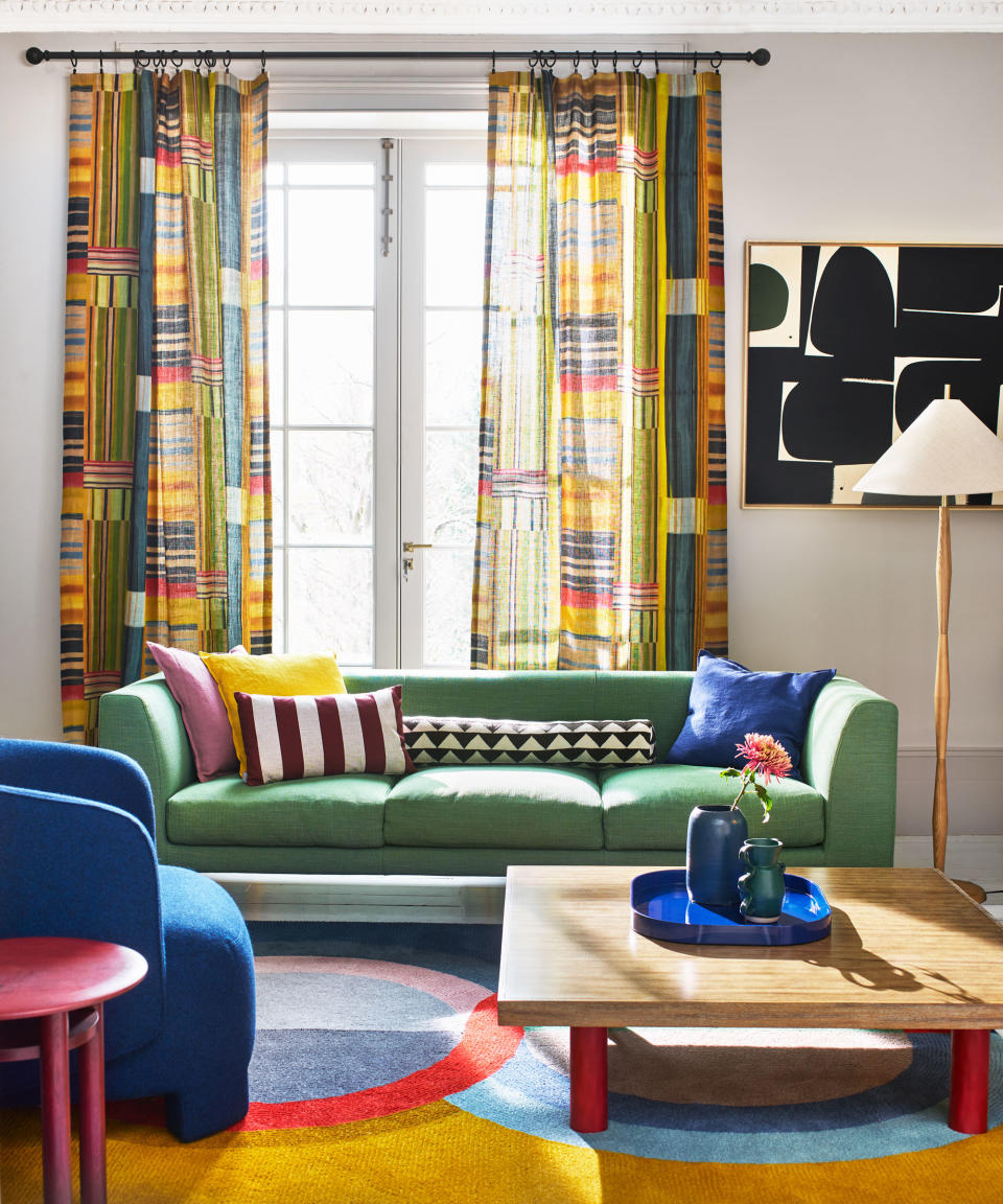 LAYER COLOR AND PATTERN FOR AN UPLIFTING LIVING SPACE