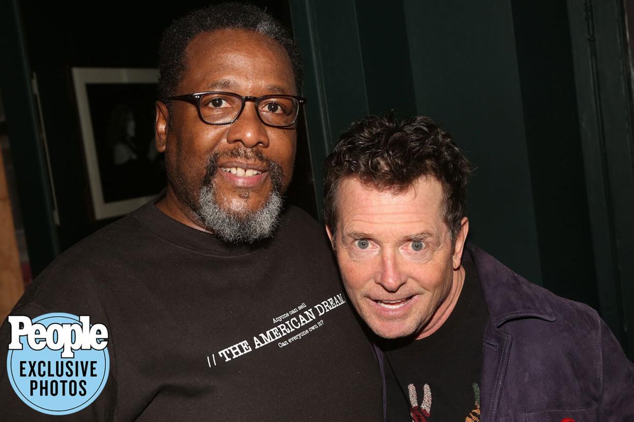 Michael J Fox Reunites with Wendell Pierce at Broadway's Death of a Salesman