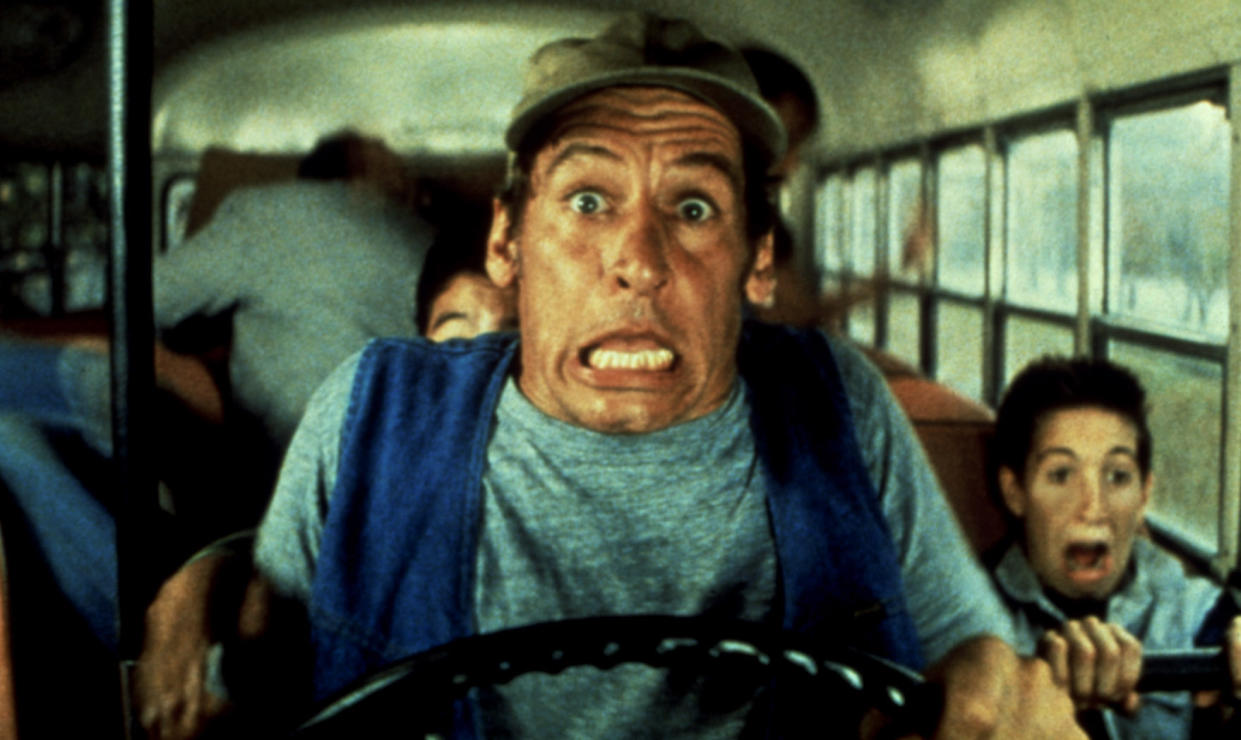 Jim Varney as Ernest P. Worrell in Ernest Goes to Camp. (Photo: ©Buena Vista Pictures/Courtesy Everett Collection)